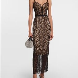 NWT SIMKHAI Ruth Lace Midi Dress, size 4